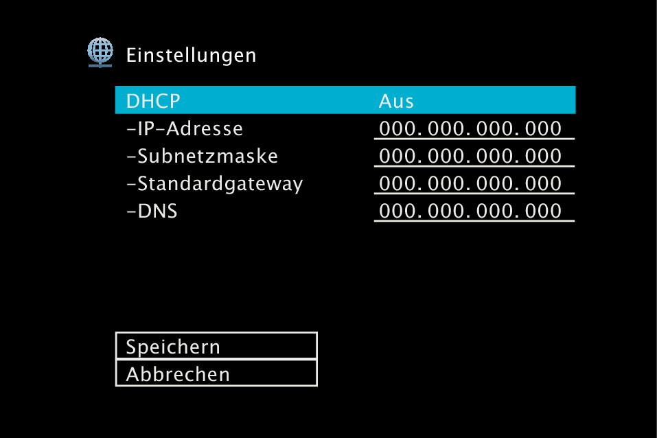 GUI NetworkSetup X14